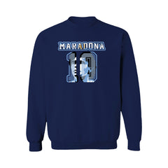 Diego Maradona Argentina National Team Vive La Fete Women's Name & Number Sweatshirt Navy - FIFA World CUP