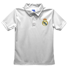 Real Madrid Vive La Fete Youth Solid Polo White - FIFA World CUP