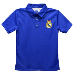 Real Madrid Vive La Fete Youth Solid Polo Royal - FIFA World CUP