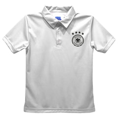 Germany National Team Vive La Fete Youth Solid Polo White - FIFA World CUP