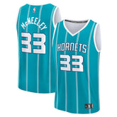 Liam McNeeley Charlotte Hornets Fast Break Replica Jersey Teal Icon Edition - NBA