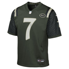Justin Fields New York Jets Youth 2025 Rivalries Collection Game Jersey Gotham Green | Nike for Sale