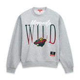 Minnesota Wild Mitchell & Ness Women's Hockey Night Sweatshirt - Heather Gray - NHL