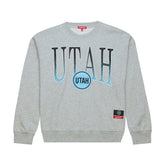 Utah Mammoth Mitchell & Ness Women's Hockey Night Sweatshirt - Heather Gray - NHL