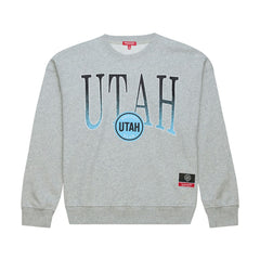 Utah Mammoth Mitchell & Ness Women's Hockey Night Sweatshirt - Heather Gray - NHL