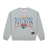 Florida Panthers Mitchell & Ness Women's Hockey Night Sweatshirt - Heather Gray - NHL