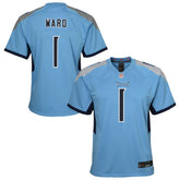 Cameron Ward Tennessee Titans Youth Team Game Jersey Light Blue | Nike for Sale