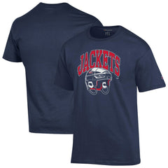 Columbus Blue Jackets Champion Helmet T-Shirt - Navy - NHL