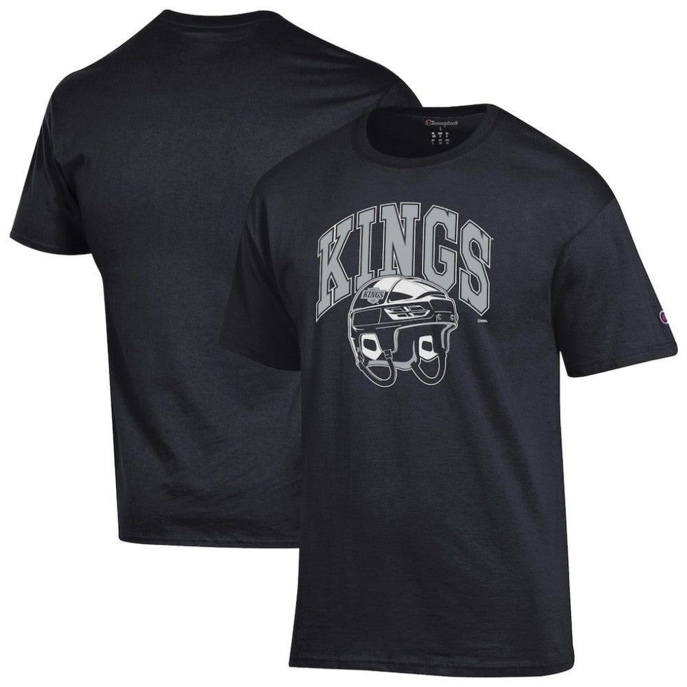 Los Angeles Kings Champion Helmet T-Shirt - Black - NHL
