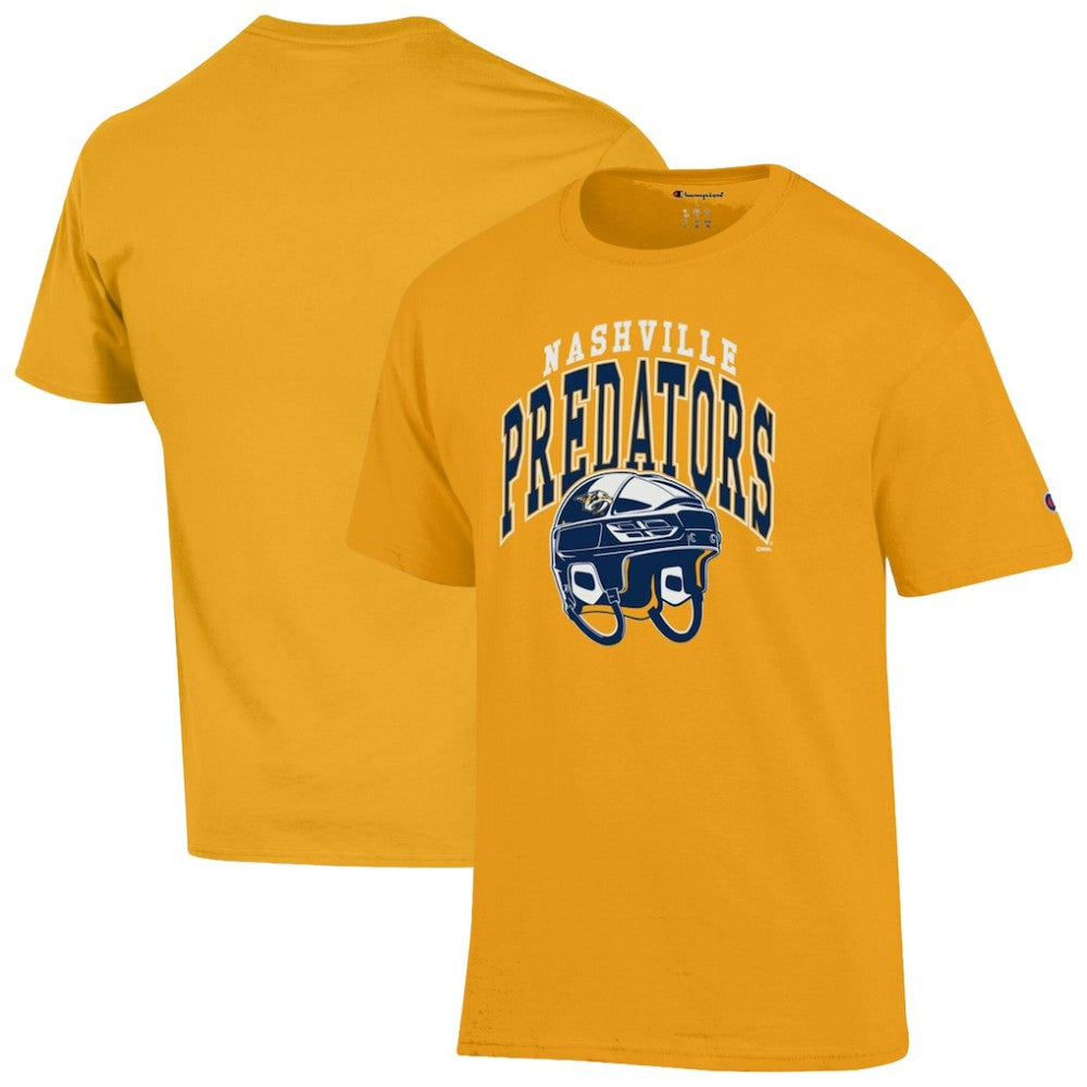 Nashville Predators Champion Helmet T-Shirt - Gold - NHL