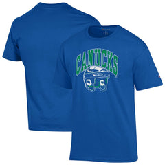 Vancouver Canucks Champion Helmet T-Shirt - Royal - NHL
