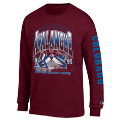 Colorado Avalanche Champion Long Sleeve Jersey T-Shirt - Burgundy - NHL