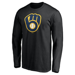 Milwaukee Brewers Team Logo Long Sleeve T-Shirt - MLB