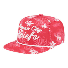 Kansas City Chiefs New Era Palm Print A-Frame 9FIFTY Snapback Hat Red | NFL