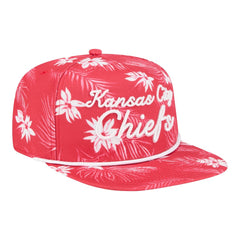 Kansas City Chiefs New Era Palm Print A-Frame 9FIFTY Snapback Hat Red | NFL