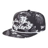 Las Vegas Raiders New Era Palm Print A-Frame 9FIFTY Snapback Hat Black | NFL