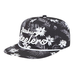 Pittsburgh Steelers New Era Palm Print A-Frame 9FIFTY Snapback Hat Black | NFL
