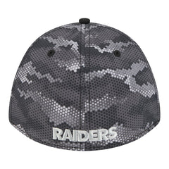 Las Vegas Raiders New Era Camo A-Frame 39THIRTY Flex Hat Black | NFL