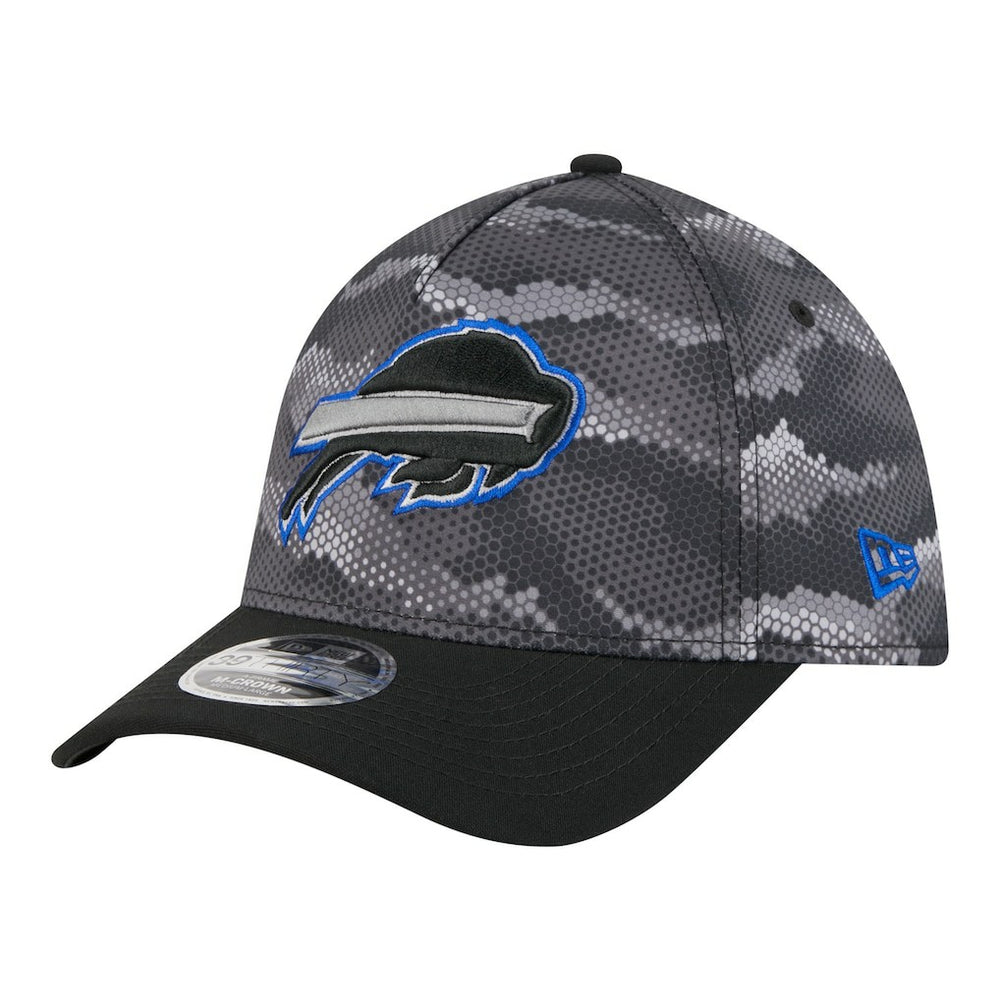 Buffalo Bills New Era Camo A-Frame 39THIRTY Flex Hat Black | NFL