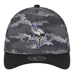 Minnesota Vikings New Era Camo A-Frame 39THIRTY Flex Hat Black | NFL