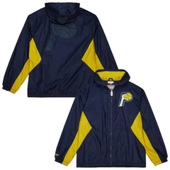 Indiana Pacers Playmaker Full-Zip Hooded Windbreaker Jacket Navy - NBA