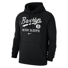 Brooklyn Nets Brooklyn Never Sleeps Club Hoodie Black - NBA
