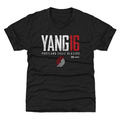 Yang Hansen Portland Trail Blazers 500 Level Youth Elite Name & Number T-Shirt Black - NBA