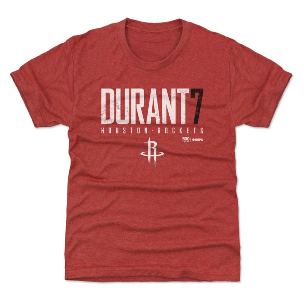 Kevin Durant Houston Rockets 500 Level Youth Elite Name & Number T-Shirt Red - NBA