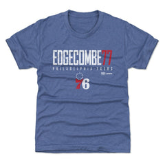 VJ Edgecombe Philadelphia 76ers 500 Level Youth Elite Name & Number T-Shirt Royal - NBA