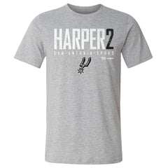 Dylan Harper San Antonio Spurs 500 Level Elite T-Shirt Heather Gray - NBA