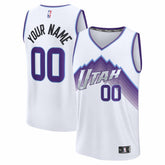 Utah Jazz Fast Break Replica Custom Jersey White Association Edition - NBA