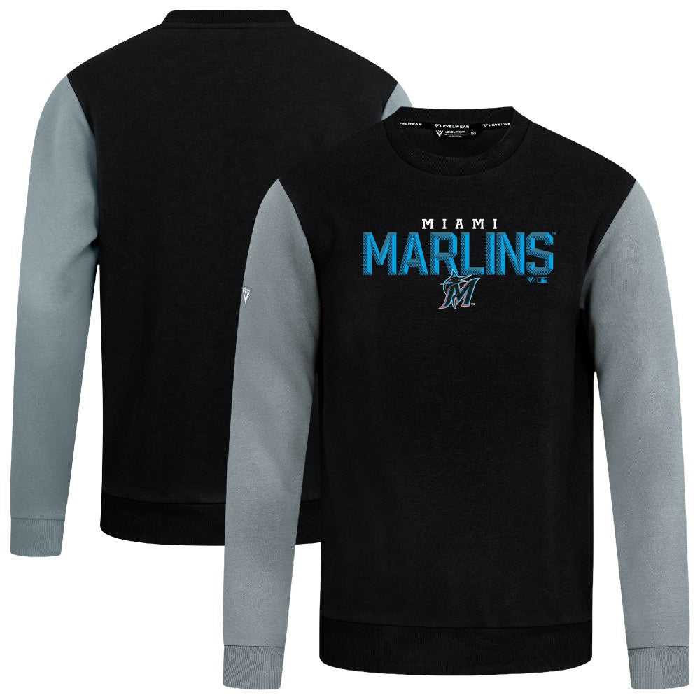 Miami Marlins Levelwear Throwback Ultimate Carve Sweatshirt - MLB