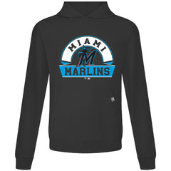 Miami Marlins Levelwear Relay Banner Arch Pullover Hoodie - MLB