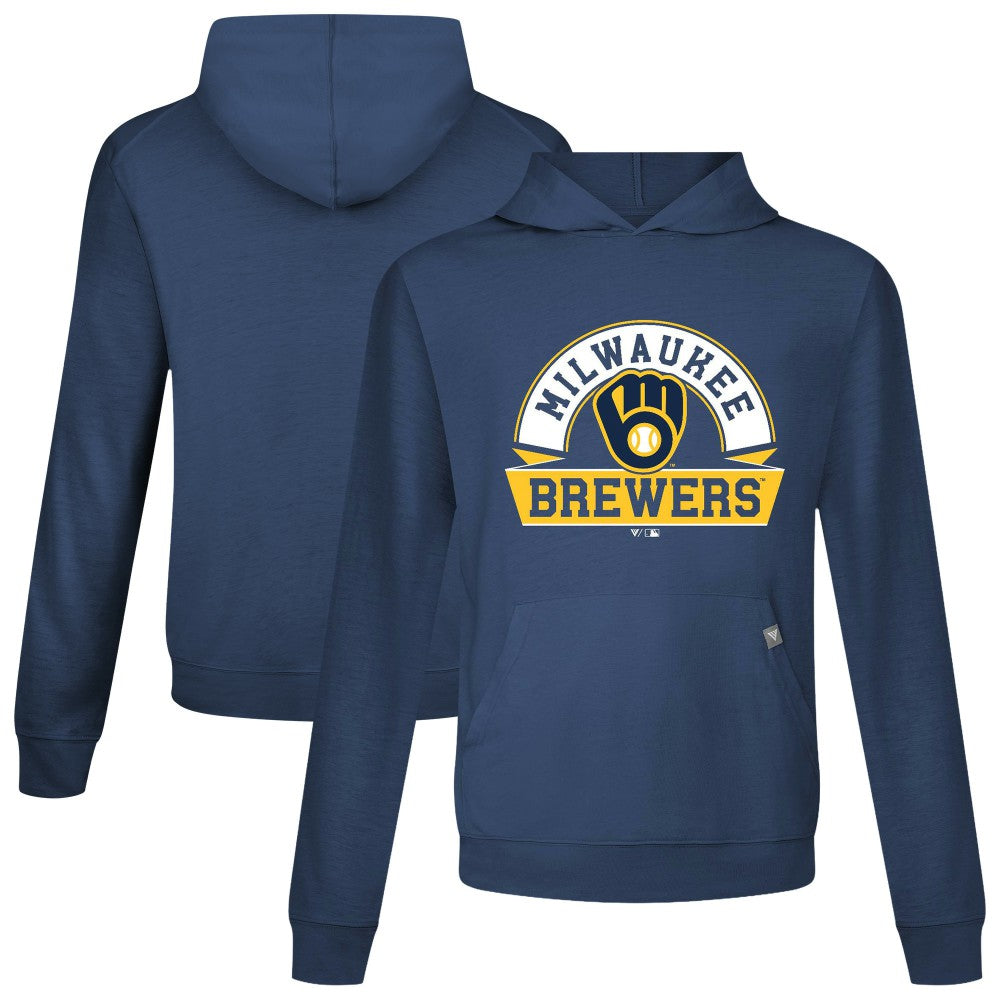 Milwaukee Brewers Levelwear Relay Banner Arch Pullover Hoodie - MLB