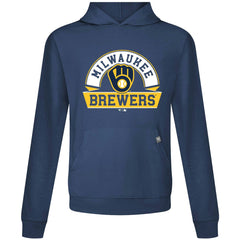 Milwaukee Brewers Levelwear Relay Banner Arch Pullover Hoodie - MLB