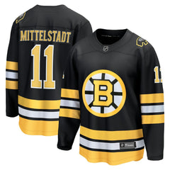 Casey Mittelstadt Boston Bruins Fanatics Home Breakaway Player Jersey - Black - NHL