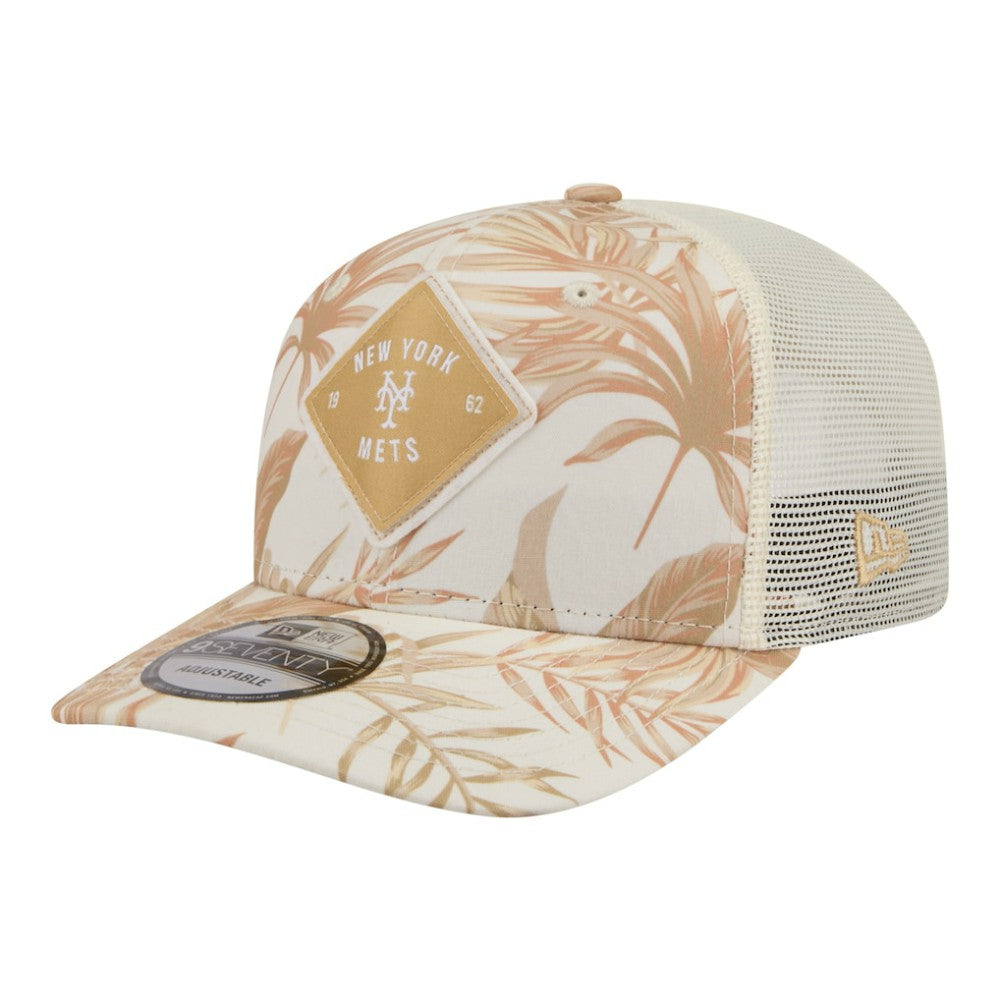 New York Mets New Era Tonal Palm 9SEVENTY Adjustable Trucker Hat - MLB