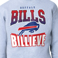 Buffalo Bills Starter Comic Style Sweatshirt Gray | NFL