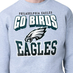 Philadelphia Eagles Starter Comic Style Sweatshirt Gray | NFL