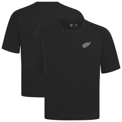 Detroit Red Wings Levelwear Copper Oversized Luxe Signature Knit T-Shirt - Black - NHL