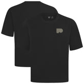 Philadelphia Flyers Levelwear Copper Oversized Luxe Signature Knit T-Shirt - Black - NHL