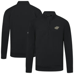 Minnesota Wild Levelwear Copper Upright Quarter-Zip Pullover - Black - NHL
