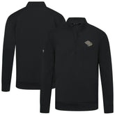 Utah Mammoth Levelwear Copper Upright Quarter-Zip Pullover - Black - NHL