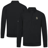 Seattle Kraken Levelwear Copper Upright Quarter-Zip Pullover - Black - NHL