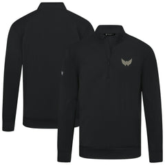 Washington Capitals Levelwear Copper Upright Quarter-Zip Pullover - Black - NHL