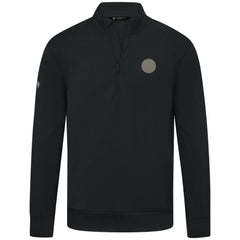 Edmonton Oilers Levelwear Copper Upright Quarter-Zip Pullover - Black - NHL