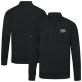 Philadelphia Flyers Levelwear Copper Upright Quarter-Zip Pullover - Black - NHL