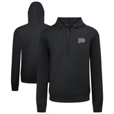 Philadelphia Flyers Levelwear Technic Quarter-Zip Pullover Hoodie - Black - NHL