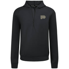 Philadelphia Flyers Levelwear Technic Quarter-Zip Pullover Hoodie - Black - NHL