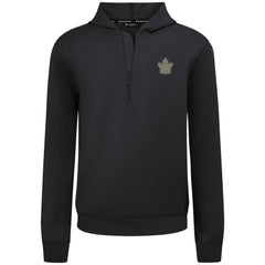 Toronto Maple Leafs Levelwear Technic Quarter-Zip Pullover Hoodie - Black - NHL